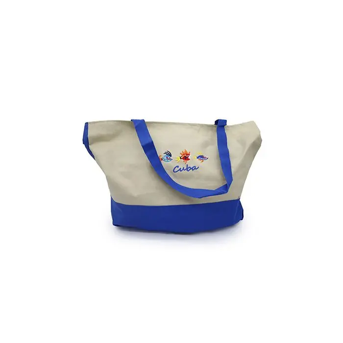  BOLSO PLAYA COMBINADO LONA C/IC 