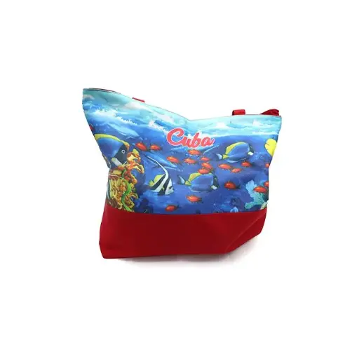 [9104899]  BOLSO PLAYA COMBINADO FUL PRINT 