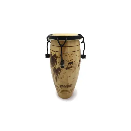 [49142425]  TUMBADORA MADERA C/PIEL C/HERRAJES PEQUEÑA 
